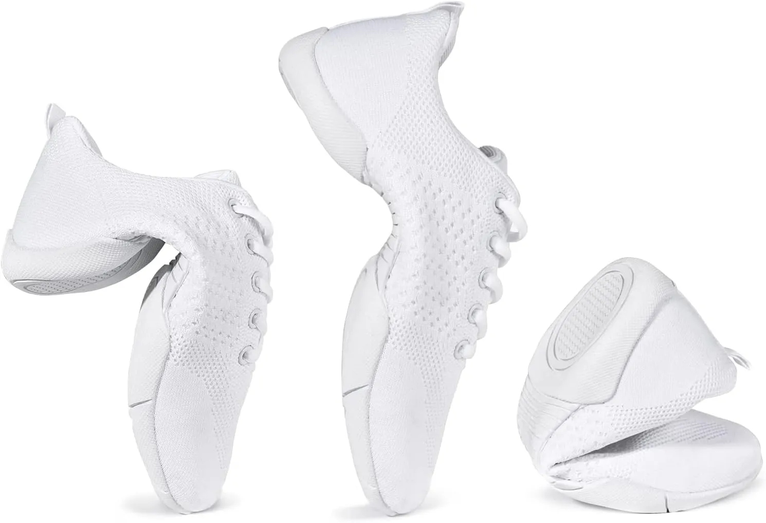 ZVC Cheer Shoes Girls White Cheerleading Shoes for Women Cheer Sneakers Youth Kids