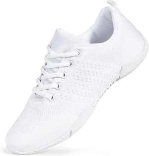 ZVC Cheer Shoes Girls White Cheerleading Shoes for Women Cheer Sneakers Youth Kids