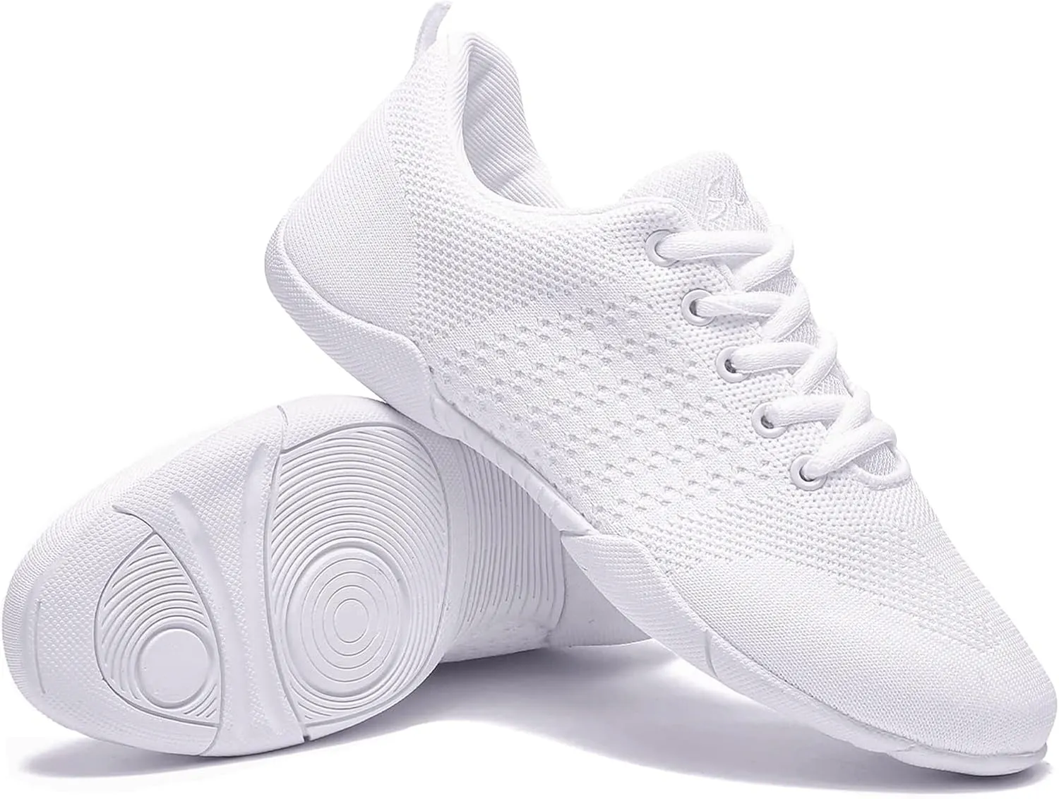ZVC Cheer Shoes Girls White Cheerleading Shoes for Women Cheer Sneakers Youth Kids