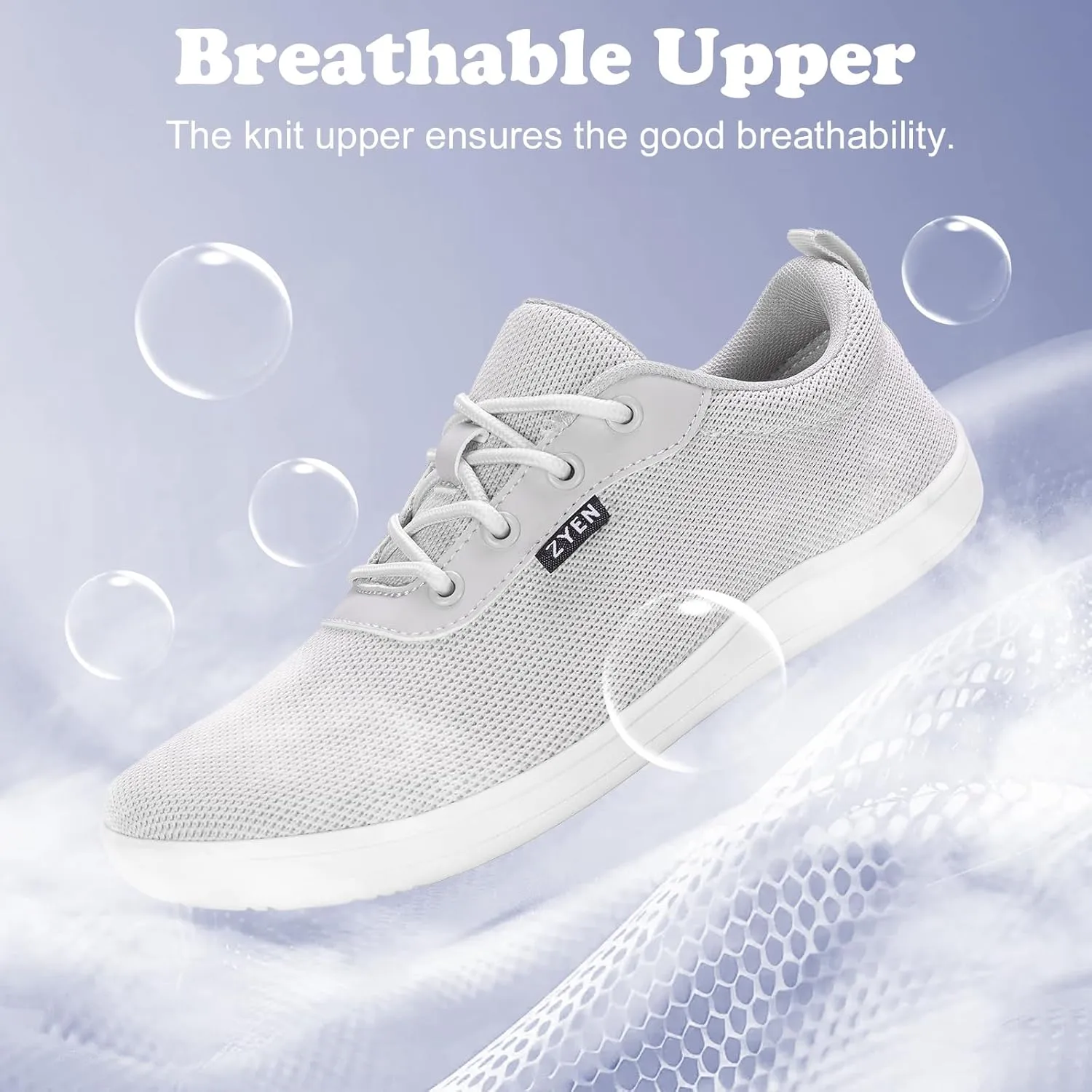 ZYEN Wide Toe Box Barefoot Shoes for Women | Wide Width Breathable Camouflage Shoes | Zero Drop Sole Fashion Non Slip Gym Sneaker Lightweight Minimalist Walking Sneaker