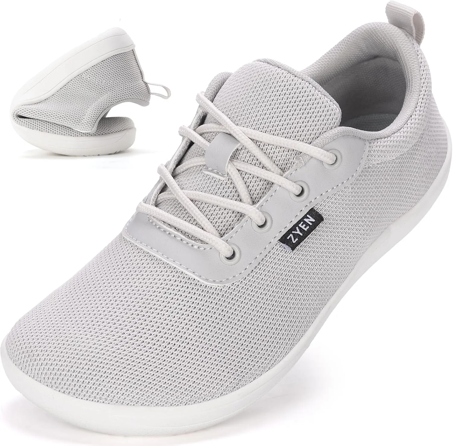 ZYEN Wide Toe Box Barefoot Shoes for Women | Wide Width Breathable Camouflage Shoes | Zero Drop Sole Fashion Non Slip Gym Sneaker Lightweight Minimalist Walking Sneaker