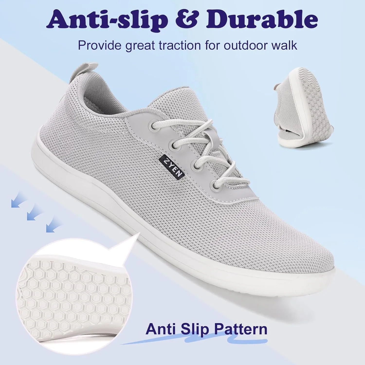 ZYEN Wide Toe Box Barefoot Shoes for Women | Wide Width Breathable Camouflage Shoes | Zero Drop Sole Fashion Non Slip Gym Sneaker Lightweight Minimalist Walking Sneaker